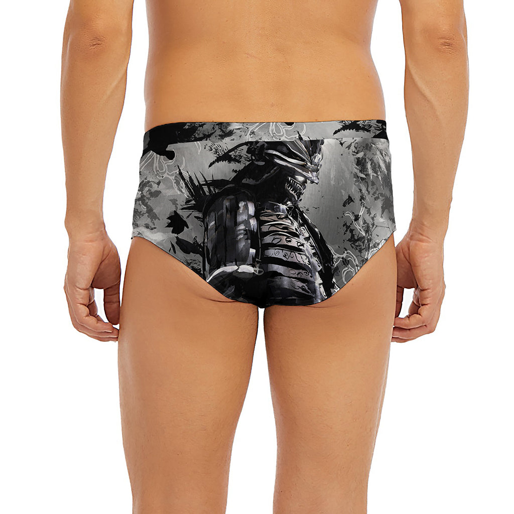 Dark Samurai Warrior Print Men's Briefs