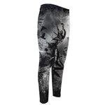 Dark Samurai Warrior Print Men's Compression Pants