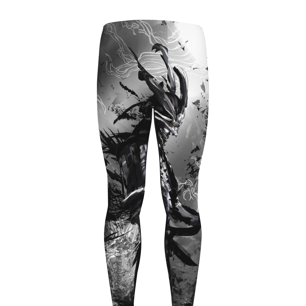 Dark Samurai Warrior Print Men's leggings