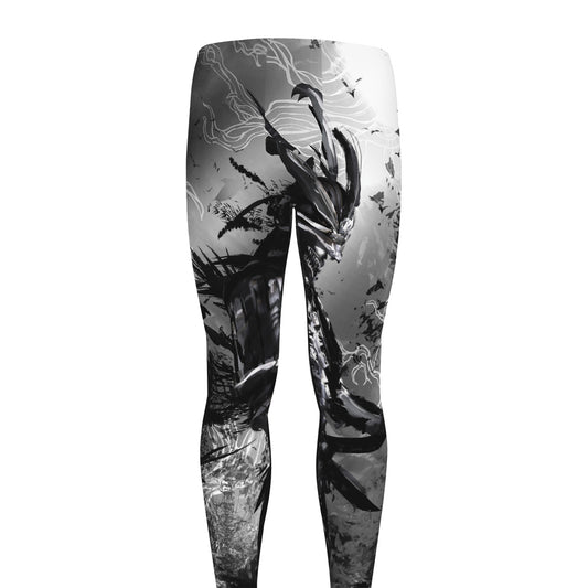 Dark Samurai Warrior Print Men's leggings