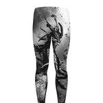 Dark Samurai Warrior Print Men's leggings