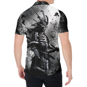 Dark Samurai Warrior Print Men's Shirt