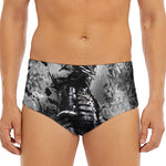 Dark Samurai Warrior Print Men's Triangle Swim Briefs