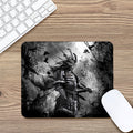 Dark Samurai Warrior Print Mouse Pad