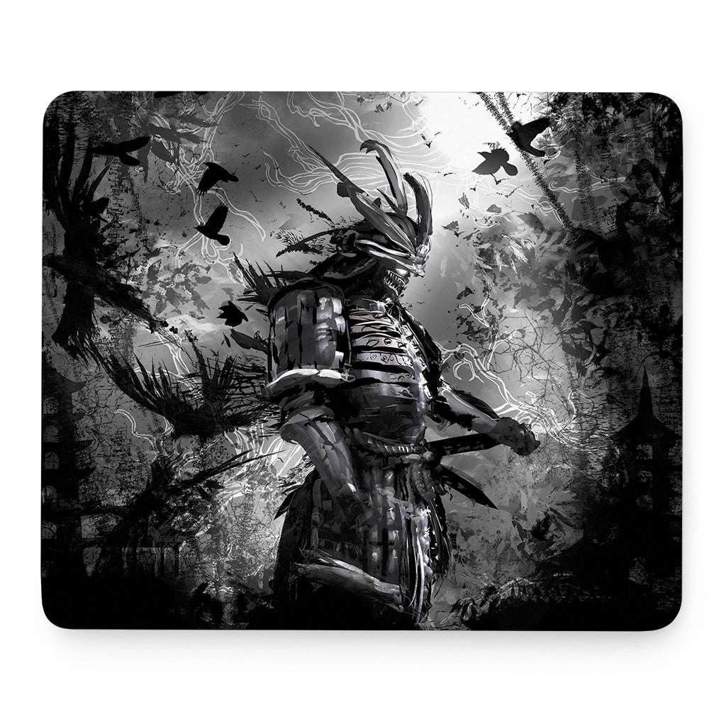 Dark Samurai Warrior Print Mouse Pad
