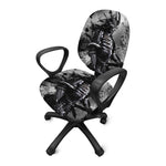 Dark Samurai Warrior Print Office Chair Cover