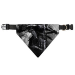 Dark Samurai Warrior Print Over The Collar Dog Bandana