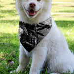 Dark Samurai Warrior Print Over The Collar Dog Bandana