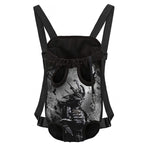 Dark Samurai Warrior Print Pet Carrier Backpack