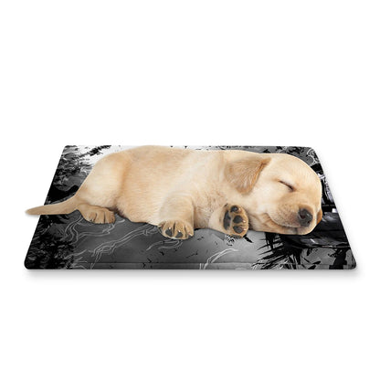Dark Samurai Warrior Print Pet Cooling Mat Cover