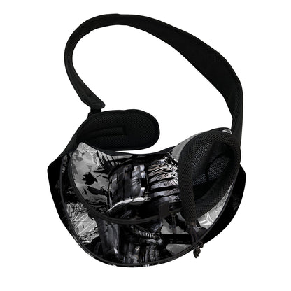 Dark Samurai Warrior Print Pet Sling Carrier