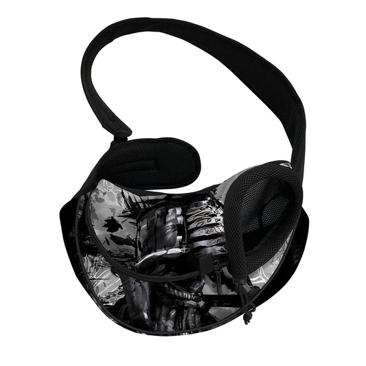Dark Samurai Warrior Print Pet Sling Carrier