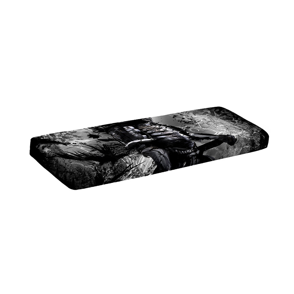 Dark Samurai Warrior Print Piano Keyboard Cover