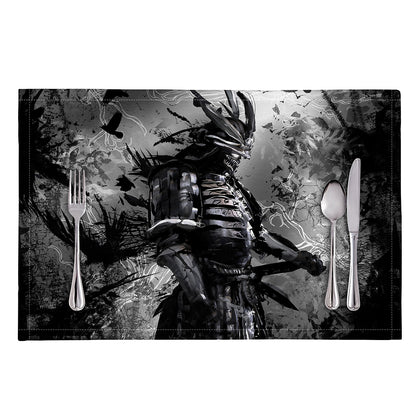 Dark Samurai Warrior Print Placemat