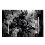 Dark Samurai Warrior Print Placemat