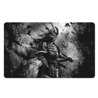 Dark Samurai Warrior Print Polyester Doormat