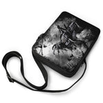 Dark Samurai Warrior Print Rectangular Crossbody Bag