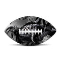 Dark Samurai Warrior Print Rugby Ball