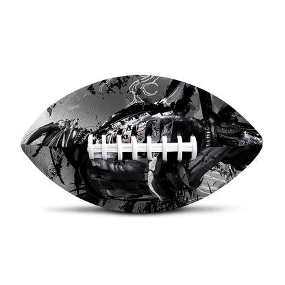 Dark Samurai Warrior Print Rugby Ball