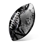 Dark Samurai Warrior Print Rugby Ball