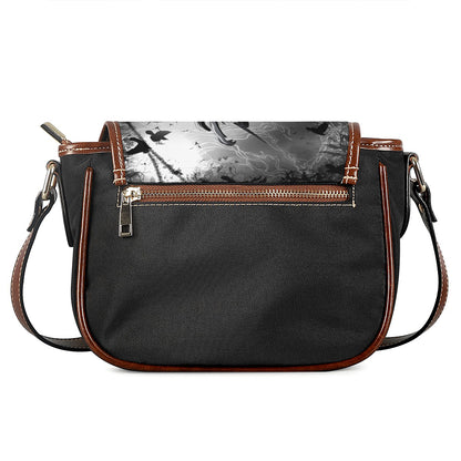 Dark Samurai Warrior Print Saddle Bag