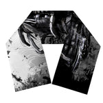 Dark Samurai Warrior Print Scarf