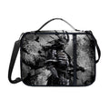 Dark Samurai Warrior Print Shoulder Strap Bible Bag