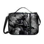 Dark Samurai Warrior Print Shoulder Strap Bible Bag