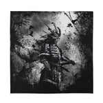 Dark Samurai Warrior Print Silk Bandana