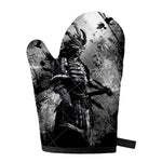 Dark Samurai Warrior Print Single Oven Mitt