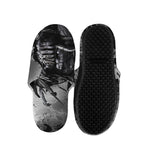 Dark Samurai Warrior Print Slippers