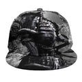 Dark Samurai Warrior Print Snapback Cap