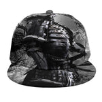 Dark Samurai Warrior Print Snapback Cap