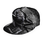 Dark Samurai Warrior Print Snapback Cap