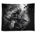 Dark Samurai Warrior Print Tapestry