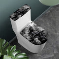 Dark Samurai Warrior Print Toilet Lid And Tank Cover Set