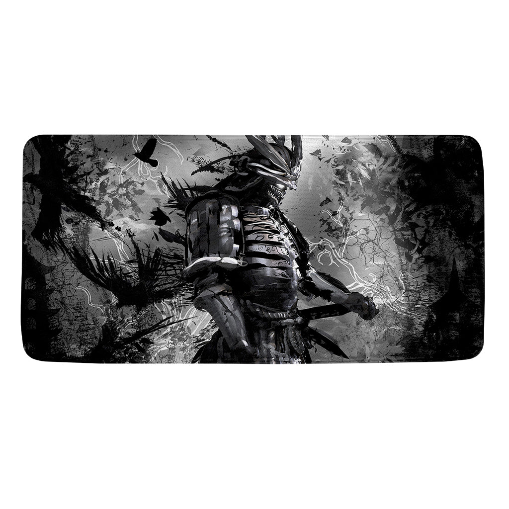Dark Samurai Warrior Print Towel