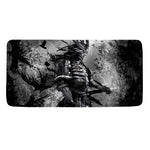 Dark Samurai Warrior Print Towel