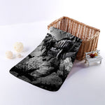 Dark Samurai Warrior Print Towel