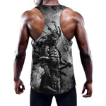 Dark Samurai Warrior Print Training Tank Top