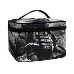 Dark Samurai Warrior Print Travel Makeup Bag