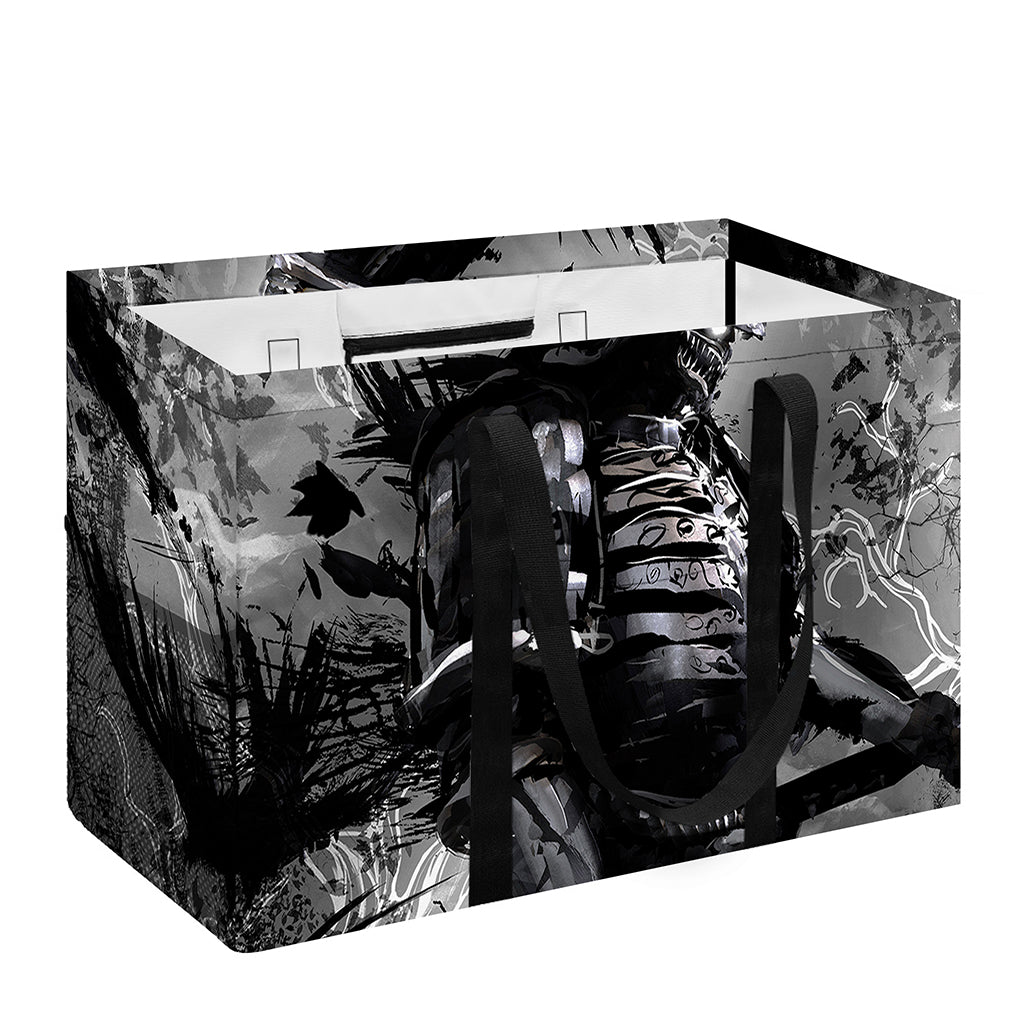 Dark Samurai Warrior Print Utility Tote Bag