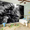 Dark Samurai Warrior Print Wall Sticker