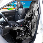 Dark Samurai Warrior Print Waterproof Car Seat Cover