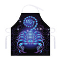 Dark Scorpio Zodiac Sign Print Adjustable Apron