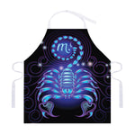 Dark Scorpio Zodiac Sign Print Adjustable Apron