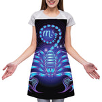 Dark Scorpio Zodiac Sign Print Adjustable Apron
