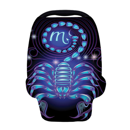 Dark Scorpio Zodiac Sign Print Baby Seat Cover