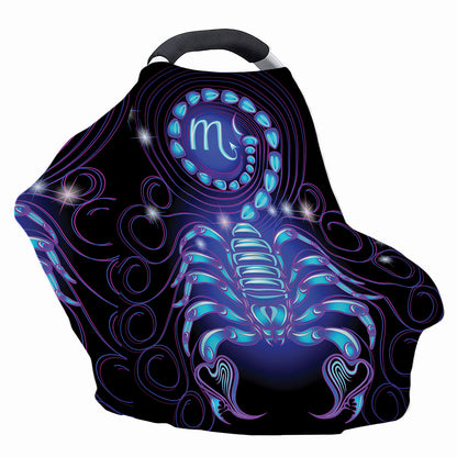 Dark Scorpio Zodiac Sign Print Baby Seat Cover
