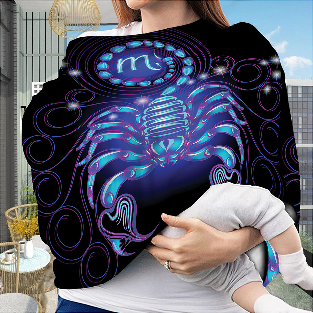 Dark Scorpio Zodiac Sign Print Baby Seat Cover